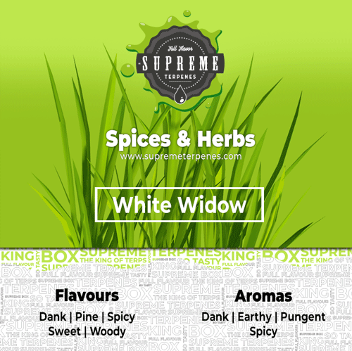 Supreme Terpenes White Widow characteristics